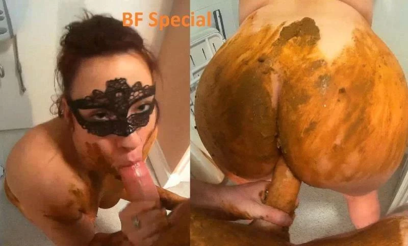 FSpec-786 - Big shit sticks out of girl asshole in the toilet. - FullHD (2024)